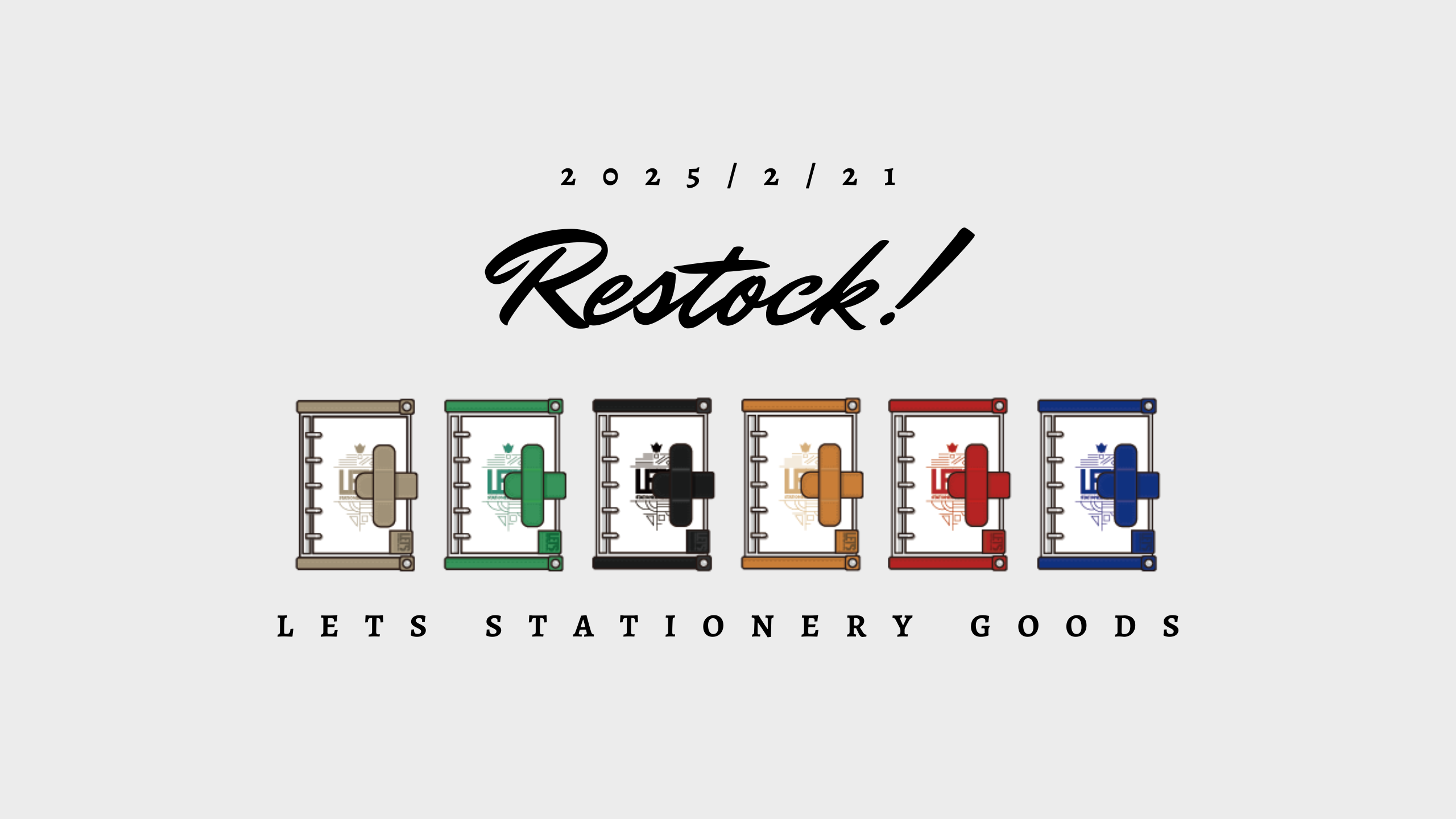 【再入荷のお知らせ】LETSクリアシステム手帳