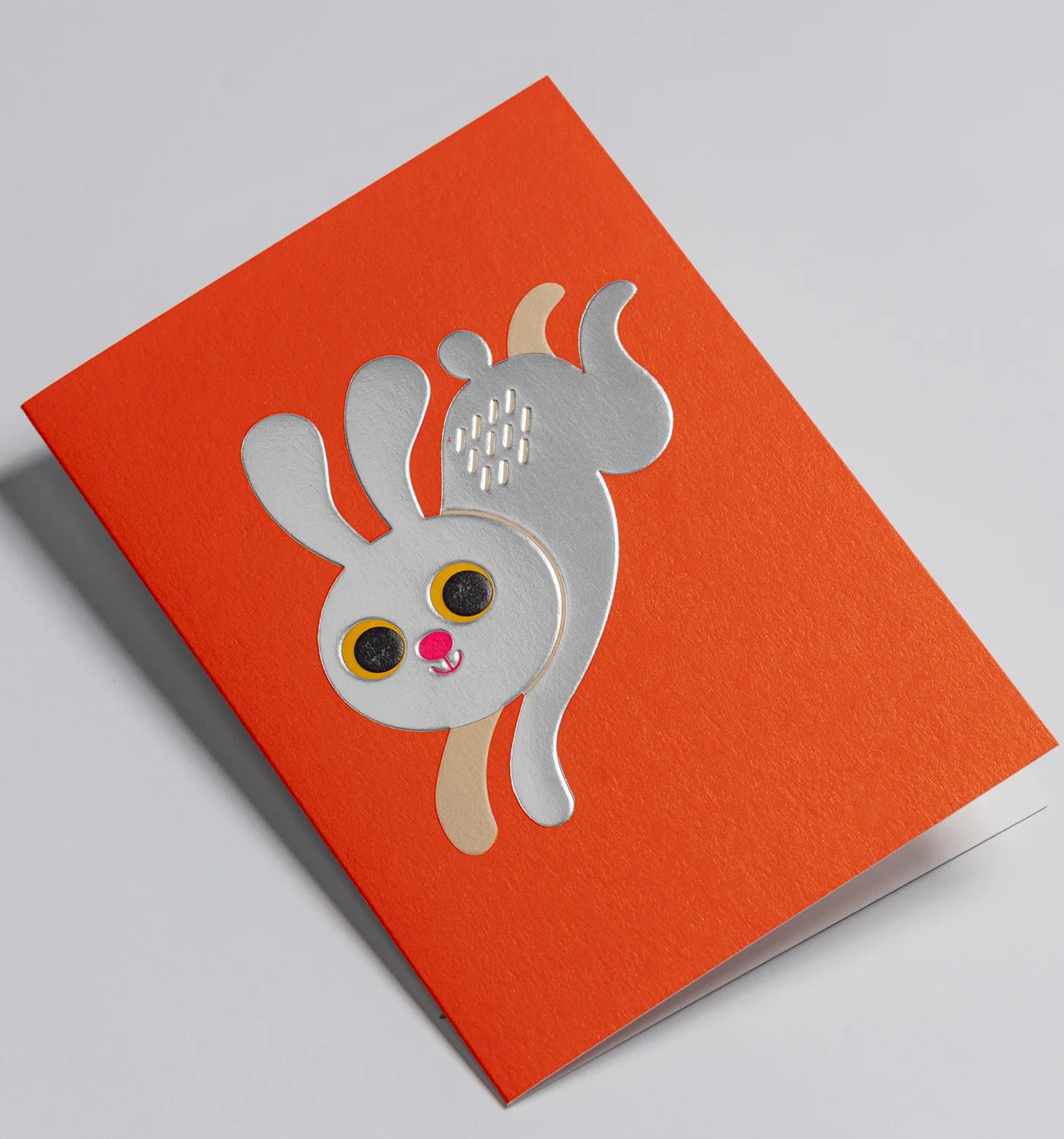 Leaping Rabbit Greeting Card:7641
