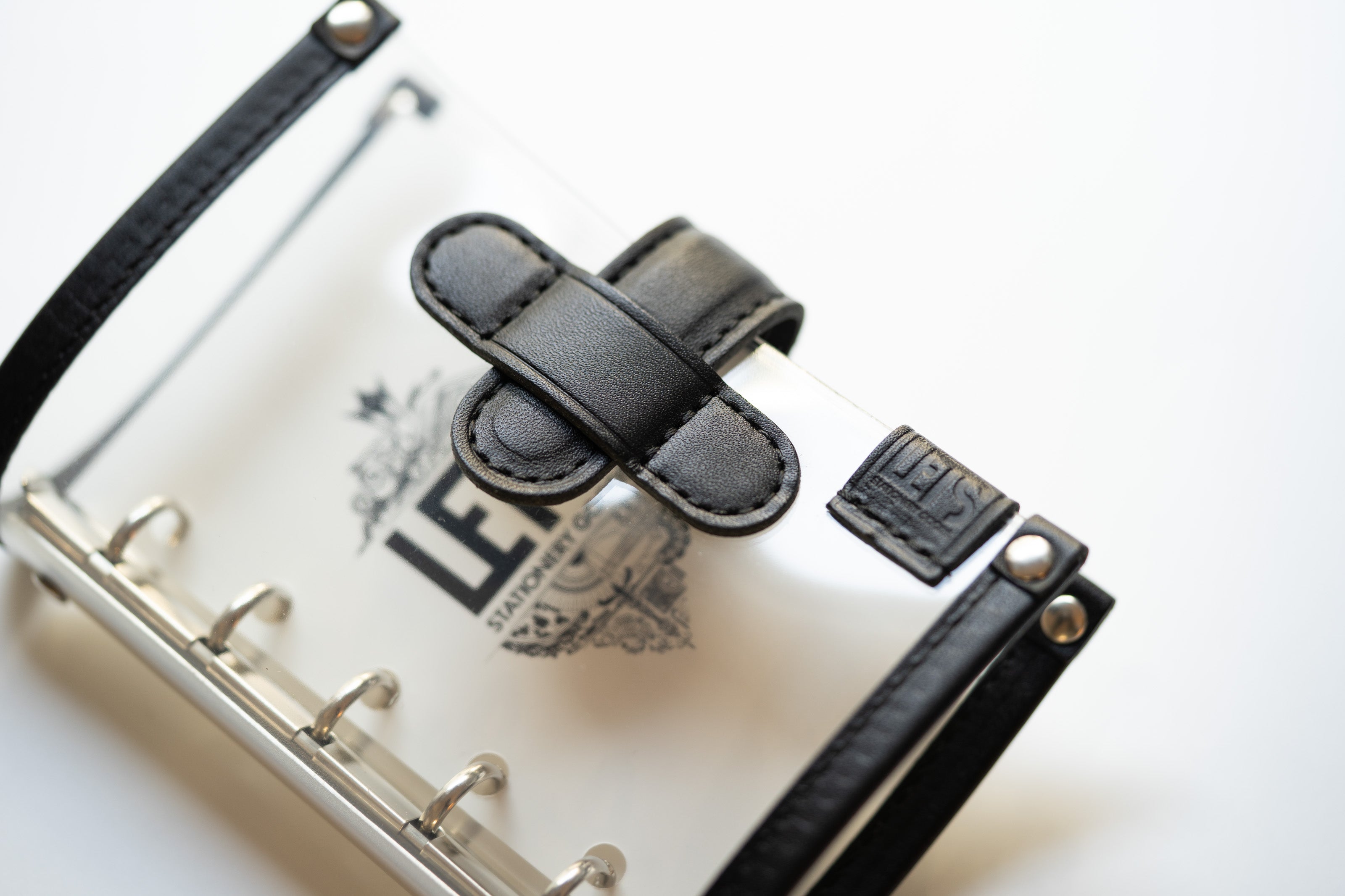 LETS Clear Leather Binder - M5 - Black