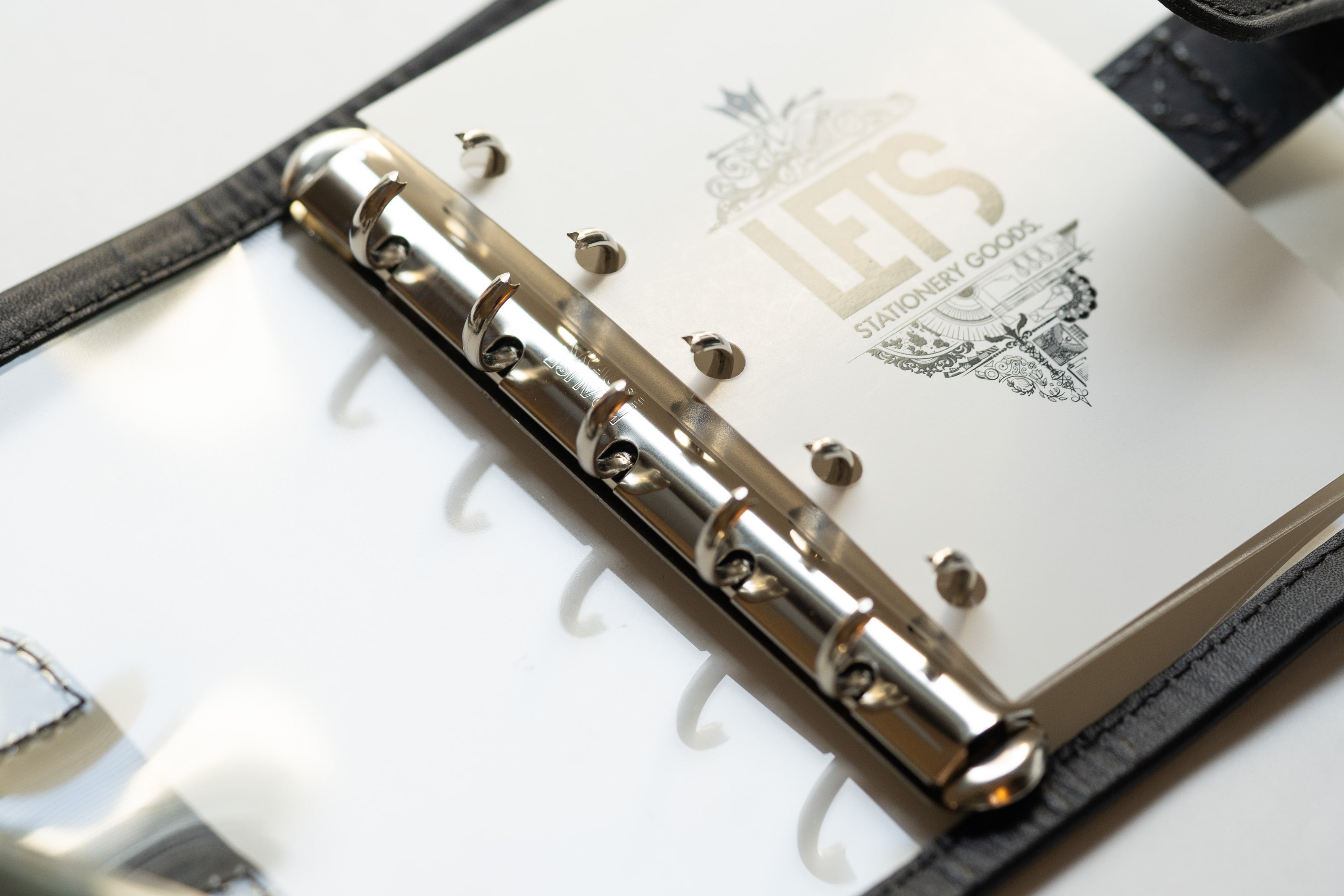 LETS Clear Leather Binder - M5 - Black