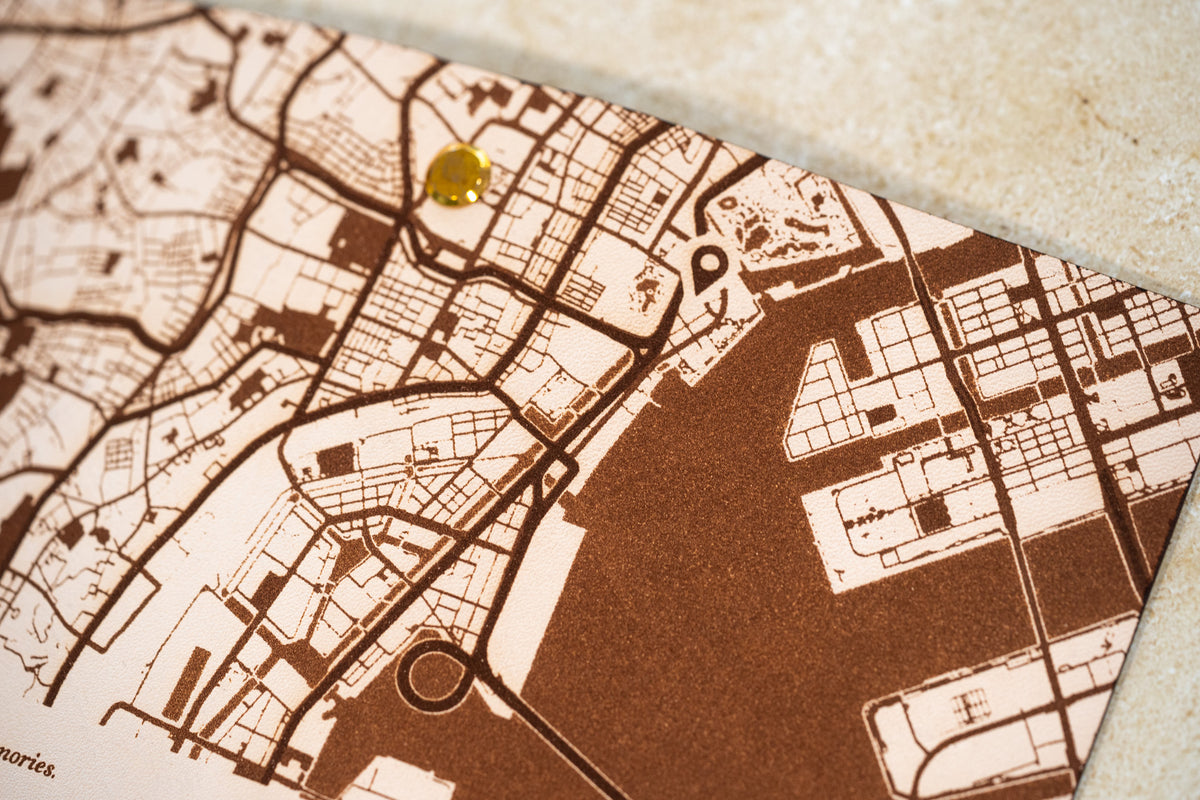 Geography Pin Book M6 ヌメ革 @東京限定(手帳の市)