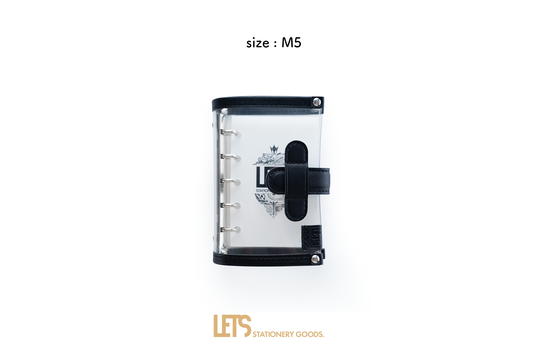 LETS Clear Leather Binder - M5 - Black