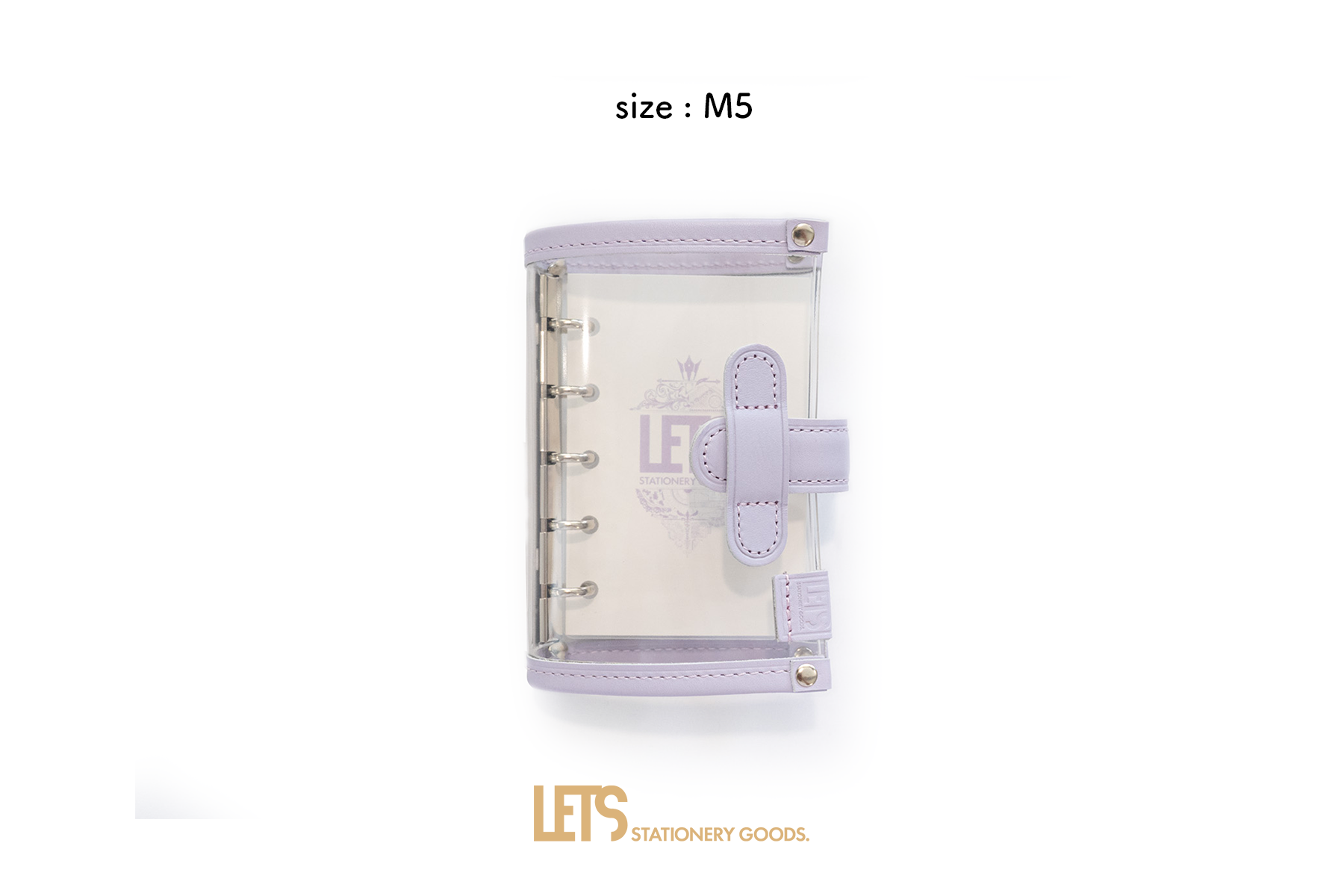 LETSクリアシステム手帳 / M5 / シフォンパープル – LETS STATIONERY GOODS