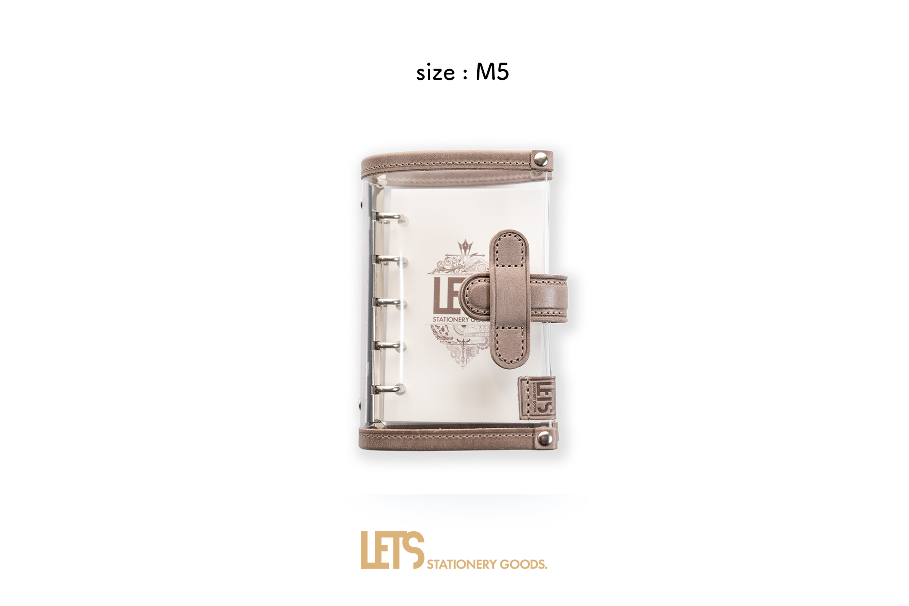 LETSクリアシステム手帳 / M5 / mostroグレージュ – LETS STATIONERY GOODS LETSクリアシステム手帳 / M5 / mostroグレージュ – LETS STATIONERY GOODS