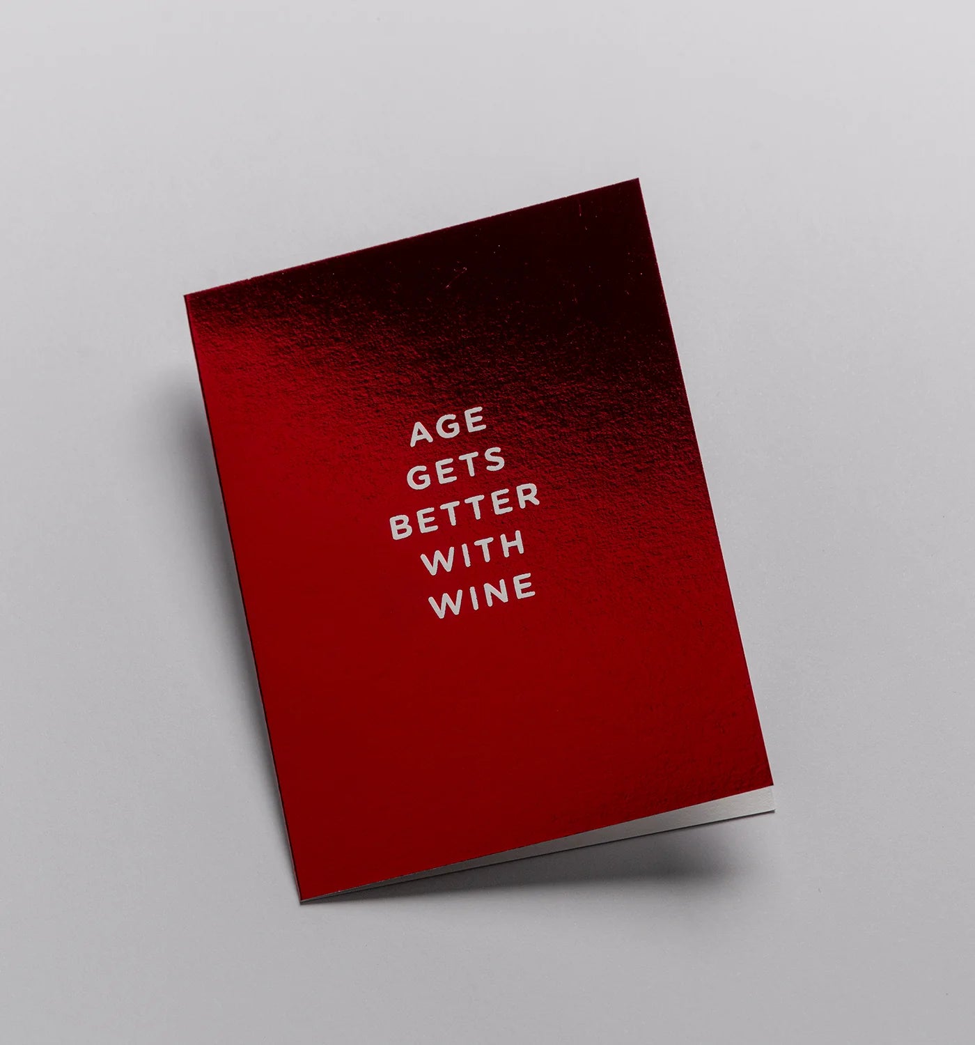 Age Gets Better with Wine Mini Birthday Card：5374