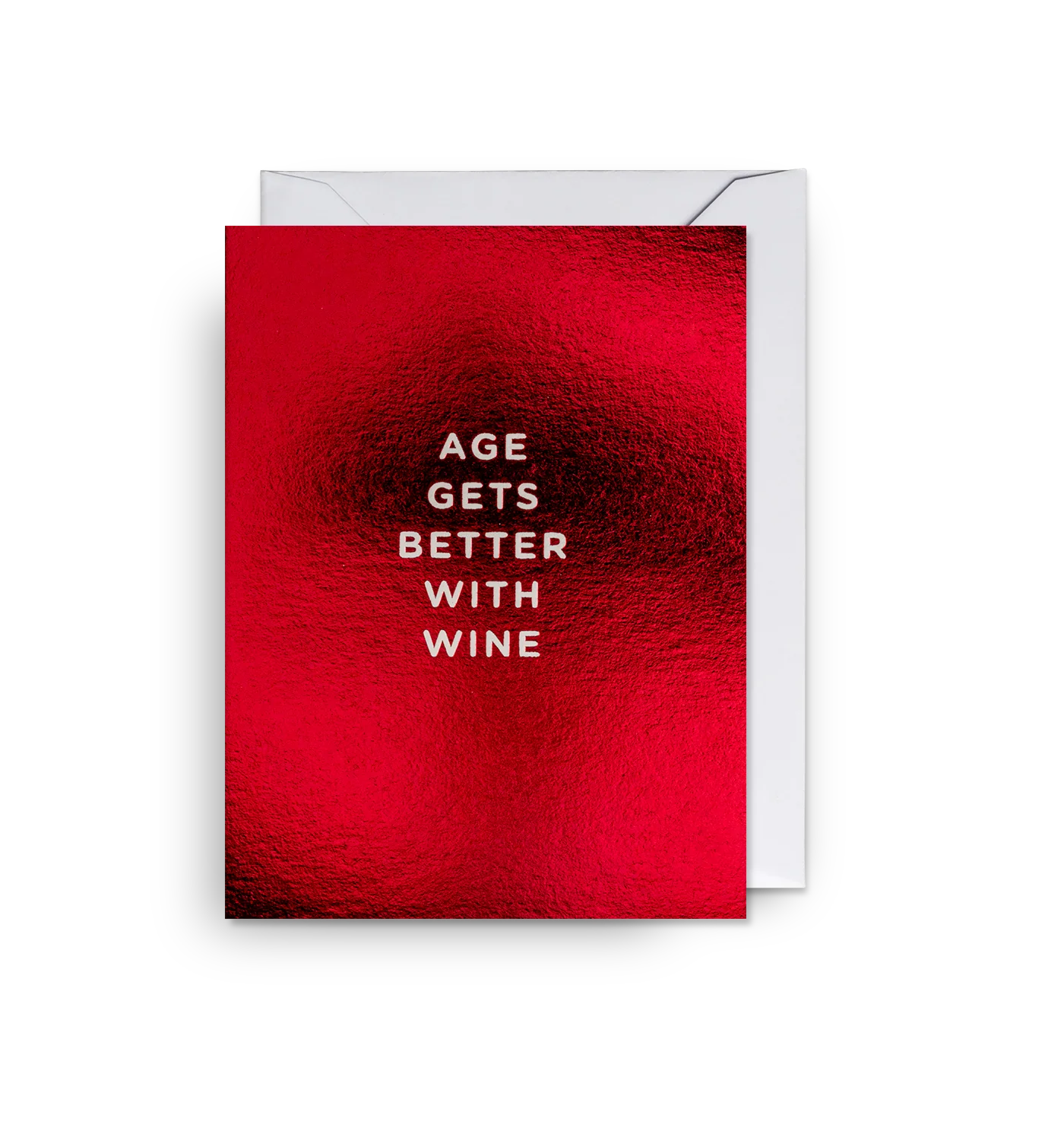 Age Gets Better with Wine Mini Birthday Card：5374