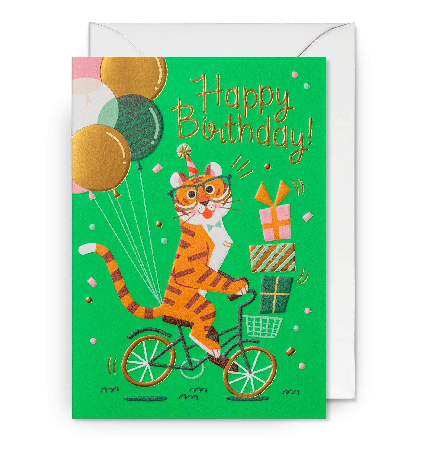 Happy Birthday! Party Tiger Greeting Card：7361