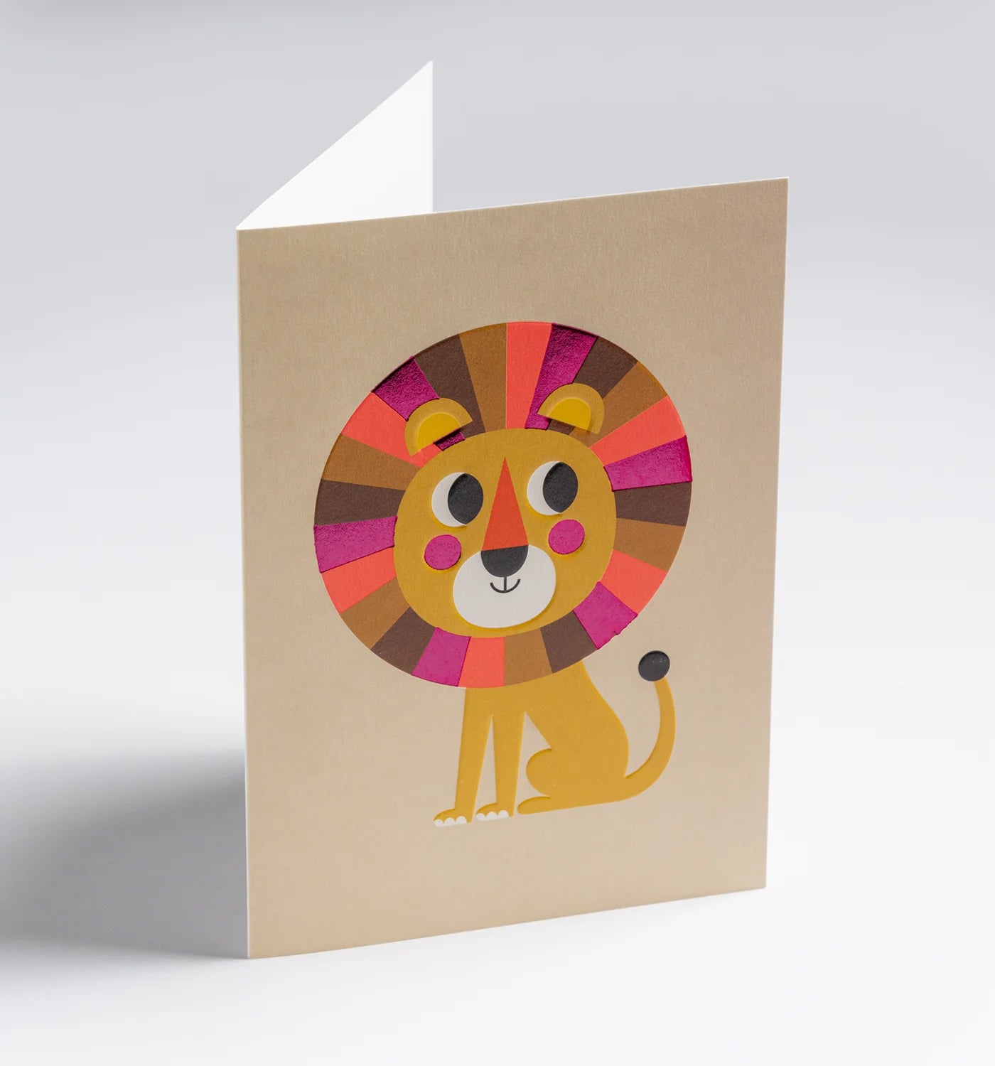 Friendly Lion Greeting Card：7642