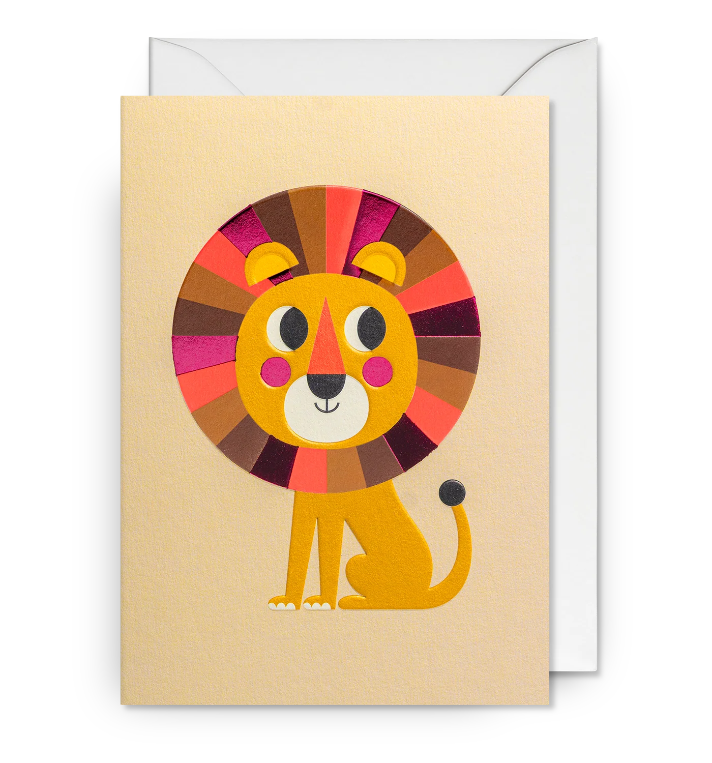 Friendly Lion Greeting Card：7642
