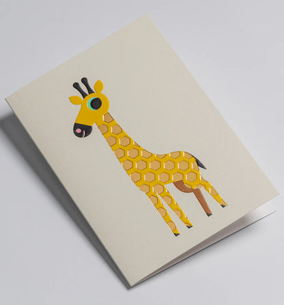 Tall Giraffe Greeting Card：7643