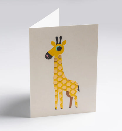 Tall Giraffe Greeting Card：7643