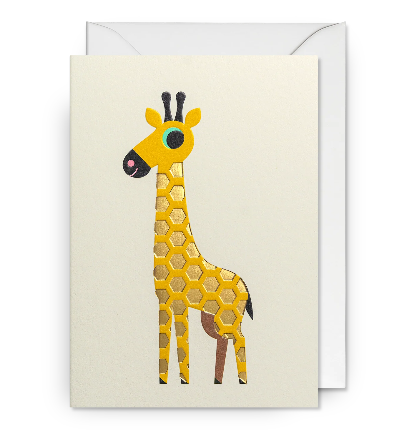 Tall Giraffe Greeting Card：7643