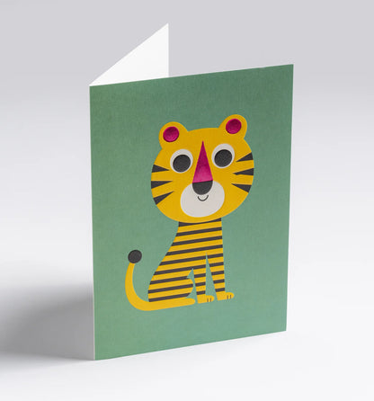 Stripy Tiger Greeting Card：7644