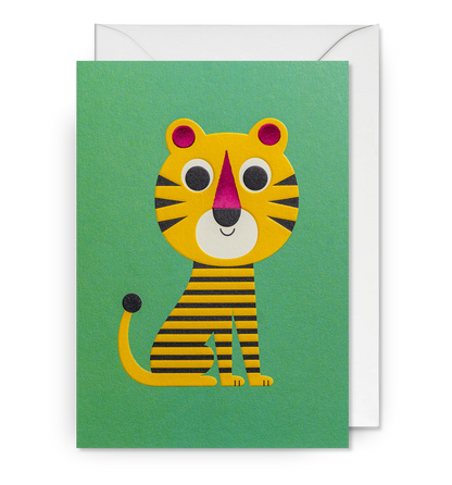 Stripy Tiger Greeting Card：7644