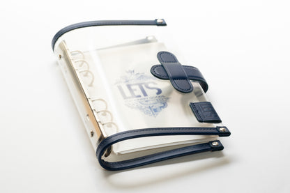 LETS Clear Leather Binder - Bible - Blue