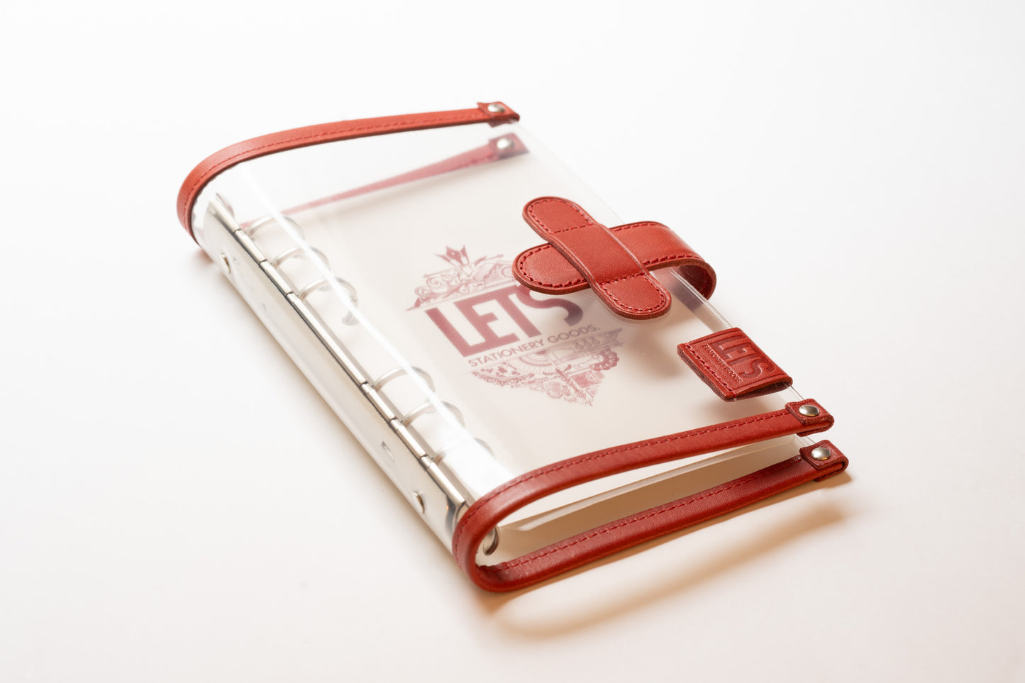 LETS Clear Leather Binder - Bible - Red