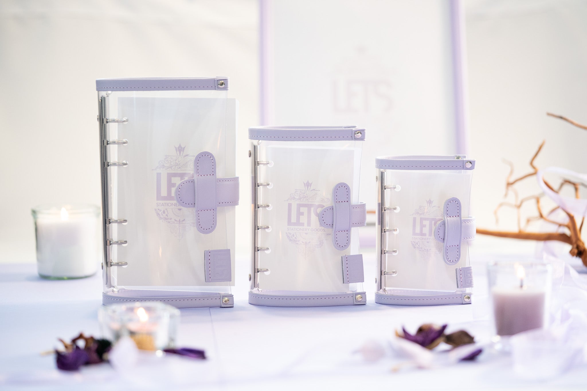 LETSクリアシステム手帳 / M5 / シフォンパープル – LETS STATIONERY GOODS