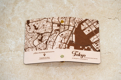 Geography Pin Book M6 ヌメ革 ＠東京限定（手帳の市）