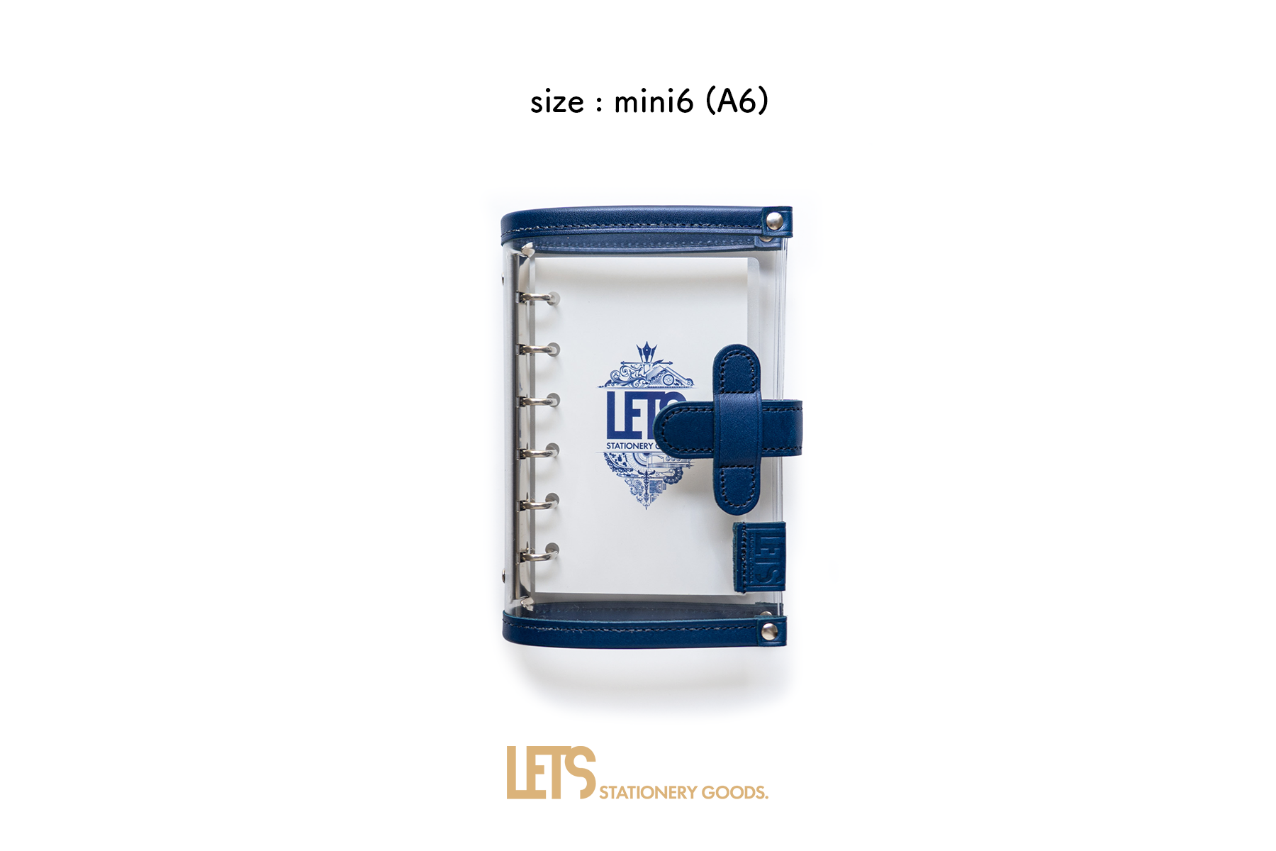 LETSクリアシステム手帳 / mini6 / ブルー – LETS STATIONERY GOODS