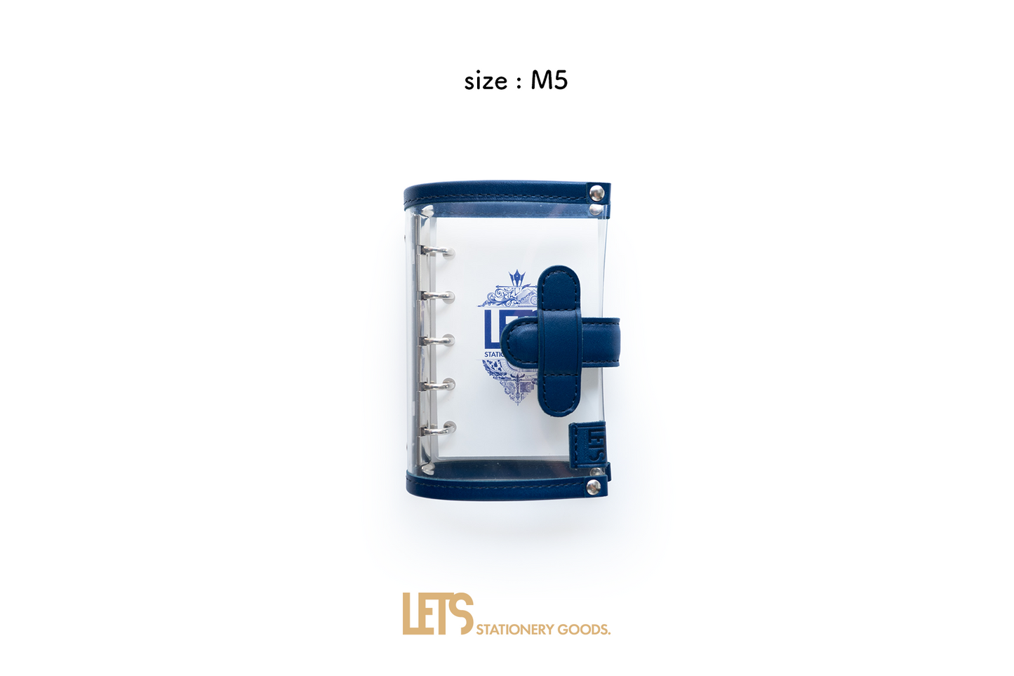 LETS Clear Leather Binder - M5 - Blue