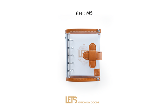 LETS Clear Leather Binder - M5 - Natural